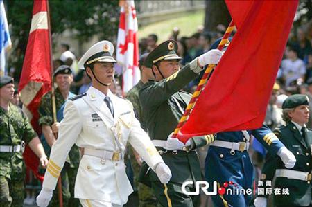 中國(guó)儀仗隊(duì)參加俄羅斯閱兵，展現(xiàn)軍威與友誼的壯麗畫卷，中俄友誼見證，中國(guó)儀仗隊(duì)參加俄羅斯閱兵，壯麗畫卷展現(xiàn)軍威與深情友誼